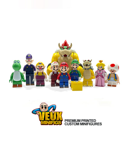Super Mario Bros custom minifigure set of 10