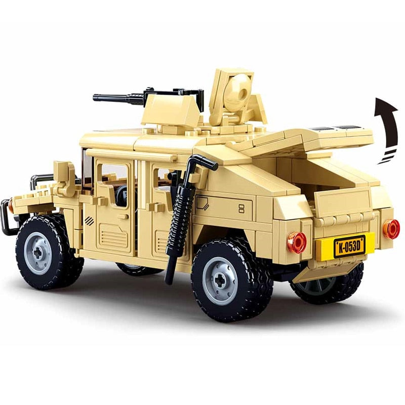 Plys dukke Fantastiske kande SLUBAN MILITARY HUMVEE Jeeped H1 Military Army Assault Car Vehicle Bui –  Veux Toys Shop