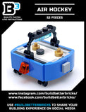 Custom Air Hockey Table 52-Piece Building Set made from LEGO parts - B3 Customs