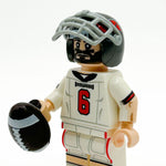 #6 QB Tampa Bay Football Player Minifig made using LEGO parts - B3 Customs