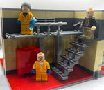 Bricking bad chemistry lab MOC with 3 custom minifigures