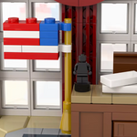 Oval office building blocks with 45th president Donald J Trump MOC set