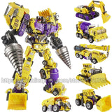 Jinbao 5-in-1 Big Transformation Predaking Anime Robot Action Figure