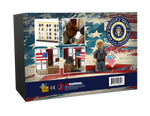 Oval office building blocks with 45th president Donald J Trump MOC set