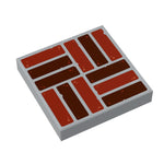 Mason Brick Flooring / Wallpaper 2x2 Tile  - B3 Customs