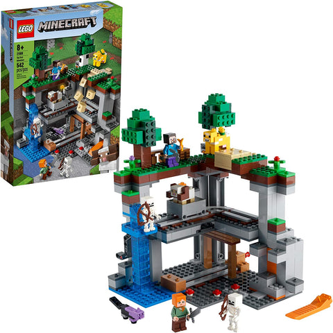 Lego Minecraft The First Adventure 21169 Minecraft, New 2021 (542 peças)