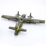 Aeronaves Militares da Primeira Guerra Mundial Ju-88 Bloco de Construção Alemão Bomber MOC com minifiguras