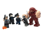 X-Force Minifigure personalizado Deadpool, cabo, Wolverine, Ciclope e muito mais