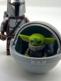 Star Wars Mandalorian and baby Yoda custom minifigure V2