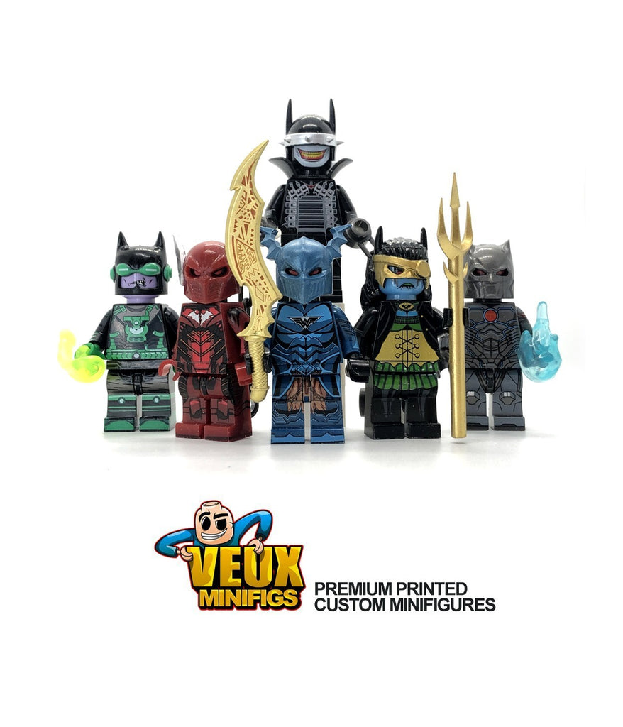 5pcs Batman The Dark Knight Minifigures Set with Weapons and Accessori