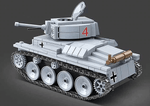 Bloques de construcción de la Segunda Guerra Mundial Panzer alemán LT-38 Unidad de tanque ligero Ejército Juguete de bricolaje