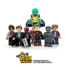 Spider-man far from home minifigure set of 7, Spider-man, Nick fury, mysterio, spider monkey, MJ,Ned