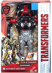Transformers The Last Knight Autobots Unite Autobot Hot Rod Figura de acción exclusiva [Flip & Change]