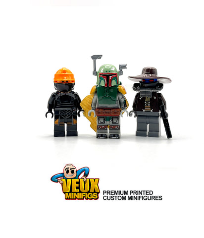 Star wars bounty hunters custom minifigures set of 3