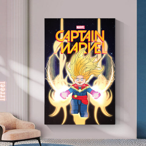 Capitán Marvel Legolize Collectible Poster 11x17 "