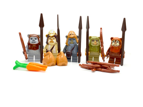 Minifiguras de figurino de Ewoks Conjunto de 5