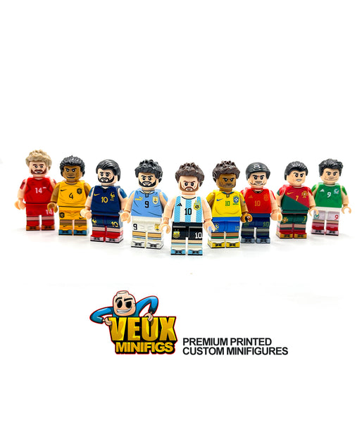 FIFA World Cup Custom Collectible Minifigures set of 9 – Veux Toys