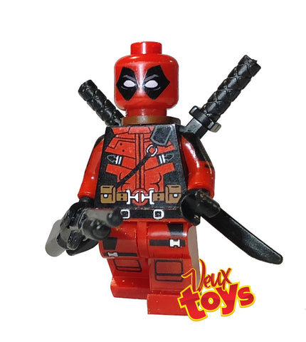 Chimichanga eating mercenary Red suit Custom Minifigure – Veux Toys Shop