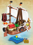 One Piece Mil Sunny Pirate Ship Moc Conjunto