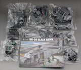 UH-60 Black Hawk Helicopter MOC Building Block with 3 minifigures