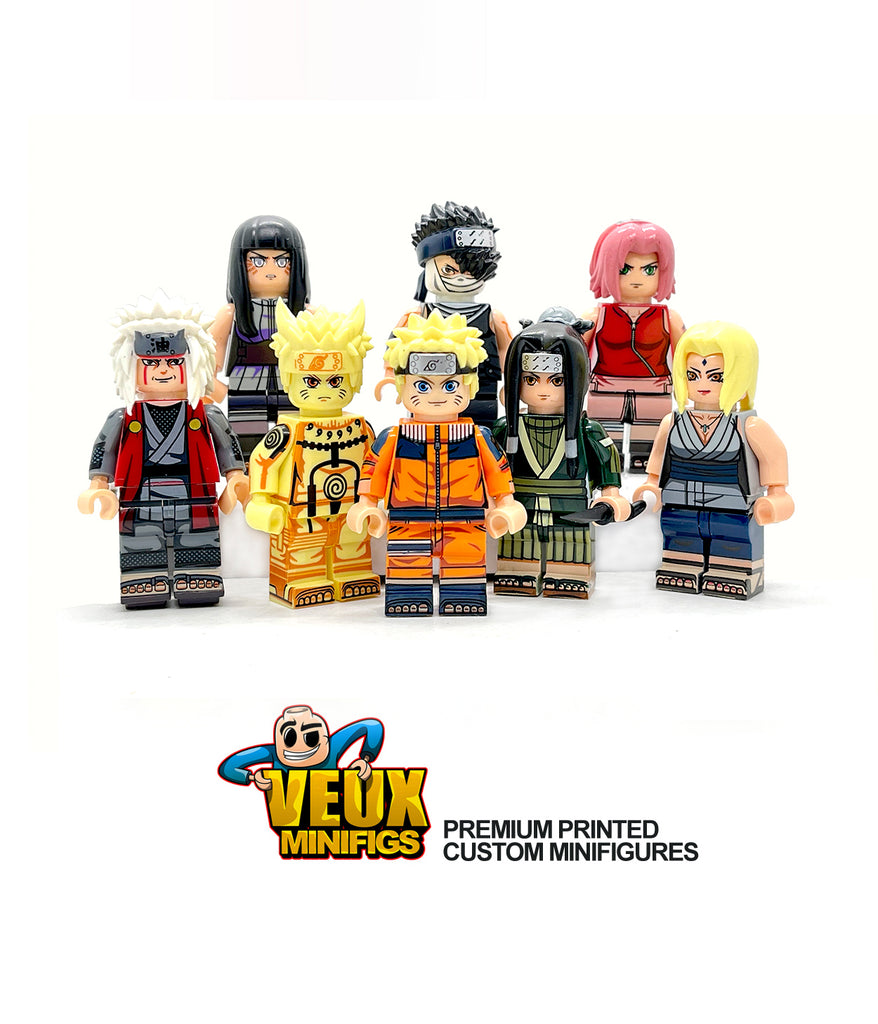 Naruto Anime Custom Minifigure Set de 8 – Veux Toys Shop