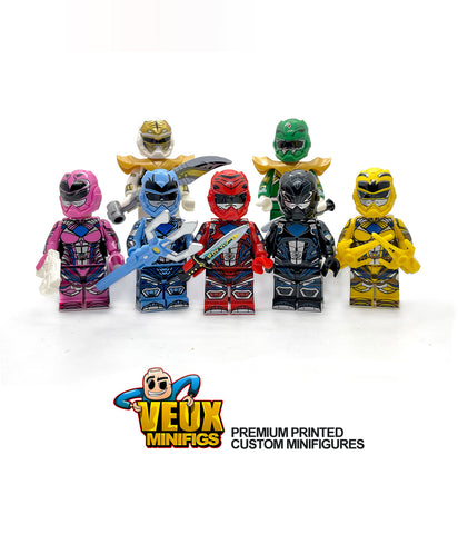 Power Rangers Custom Minifiguren Set von 7